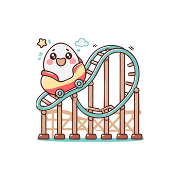 Free Cute Roller Coaster Clipart to Edit Online