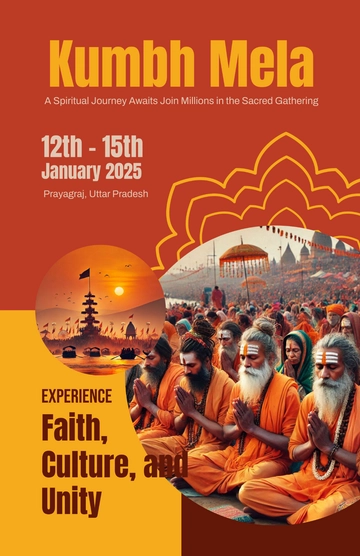 Free Kumbh Mela Poster Template to Edit Online Free Kumbh Mela Poster Template to Edit Online