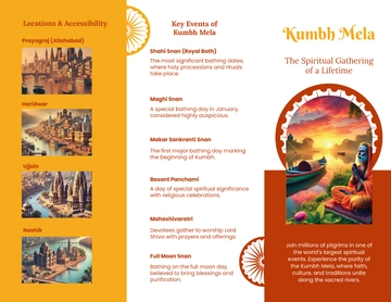 Free Kumbh Mela Brochure Template to Edit Online Free Kumbh Mela Brochure Template to Edit Online