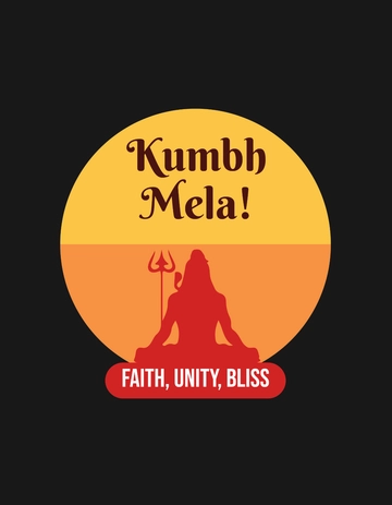 Free Kumbh Mela T-shirt Design Template to Edit Online Free Kumbh Mela T-shirt Design Template to Edit Online
