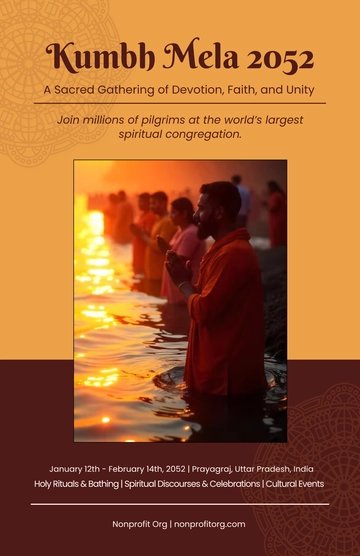 Free Kumbh Mela Poster Design Template to Edit Online Free Kumbh Mela Poster Design Template to Edit Online