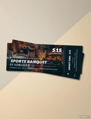 Sports Banquet Ticket Template