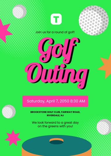 Free Funny Golf Invitation Template to Edit Online