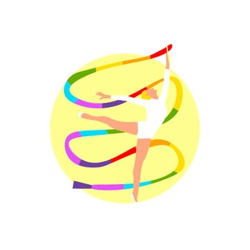 Free Colorful Gymnastics Clipart to Edit Online