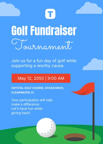 Free Fundraiser Golf Invitation Template to Edit Online