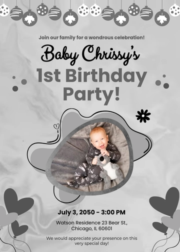 Free Modern Chalkboard Invitation Card Template to Edit Online