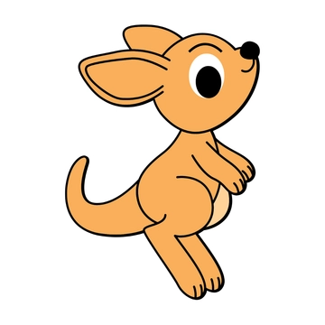 Free Baby Kangaroo Clipart to Edit Online