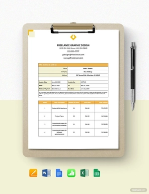 Freelance Hourly Invoice Template