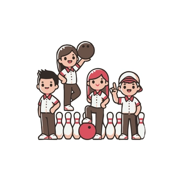Free Bowling Team Clipart to Edit Online