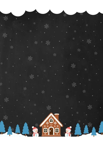 Free Winter-Themed Chalkboard Invitation Background Template to Edit Online