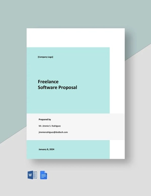 Freelance Software Proposal Template