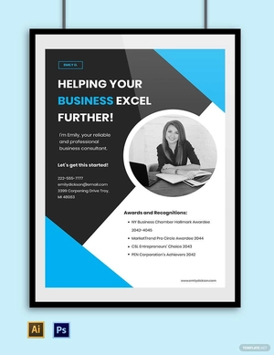 Freelance Advertisement Poster Template