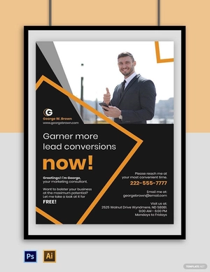 Freelance Marketing Poster Template
