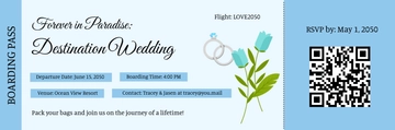 Free Boarding Pass Invitation Template with Passport to Edit Online