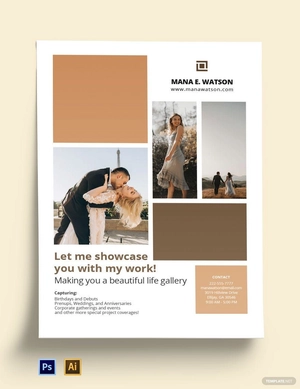 Freelance Photographer Poster Template