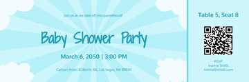 Free Boarding Pass Baby Shower Invitation Template to Edit Online