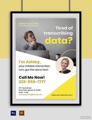 Freelance Service Poster Template