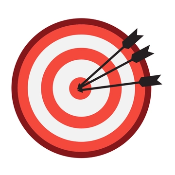 Free Red Target Clipart to Edit Online