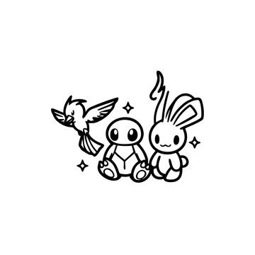 Free Pokemon Outline Clipart to Edit Online
