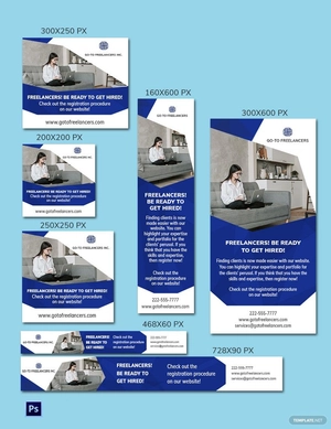 Freelancer Hire Ads Template