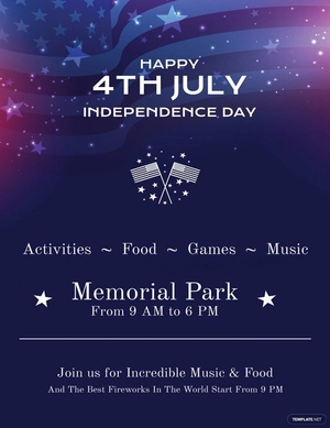 4th of July Invitation Template