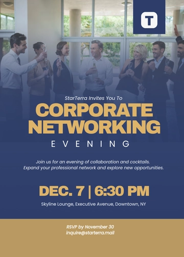 Free Formal Corporate Invitation Template to Edit Online