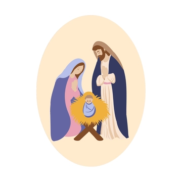 Free Simple Nativity Clipart to Edit Online