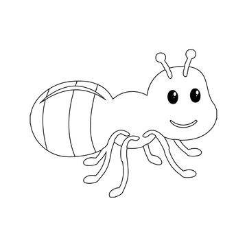 Free Ant Outline Clipart to Edit Online