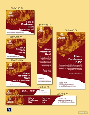 Freelance Ads Banner Template