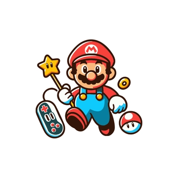 Free Mario Game Clipart to Edit Online