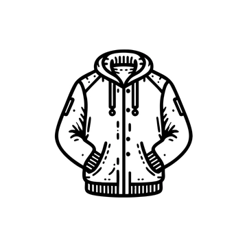 Free Jacket Outline Clipart to Edit Online