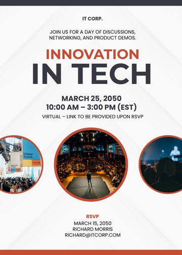 Free Virtual Conference Invitation Template to Edit Online