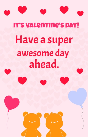 Free Valentine's Day for Kids Template to Edit Online