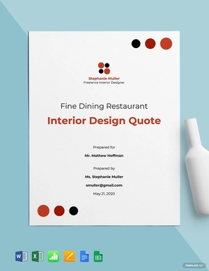 Freelance Designer Quotation Template