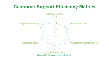 Free Customer Support Efficiency Radar Chart Template to Edit Online