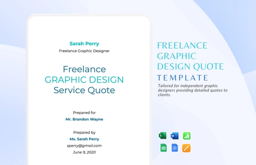 Freelance Graphic Design Quote Template