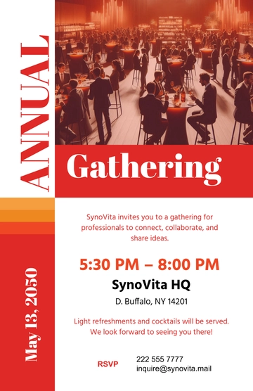 Free Corporate Invitation Poster Template to Edit Online