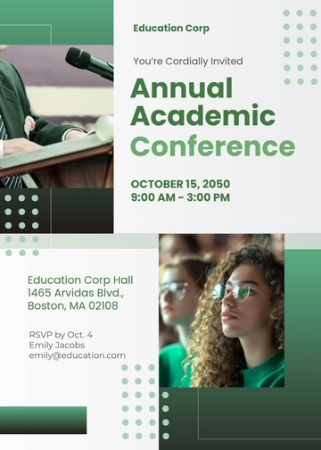Free Academic Conference Invitation Template to Edit Online