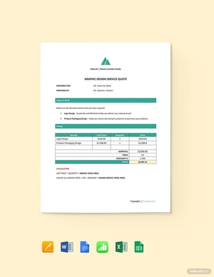 Simple Freelancer Quotation Template