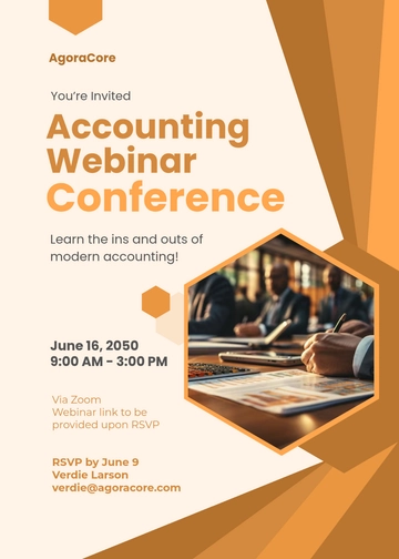 Conference Webinar Invitation Template - Edit Online & Download