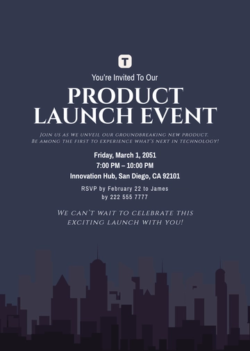 Free Corporate Invitation with RSVP Template to Edit Online