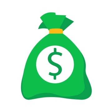 Free Green Money Bag Clipart to Edit Online