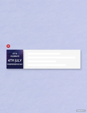 4th of July Pinterest Board Cover Template