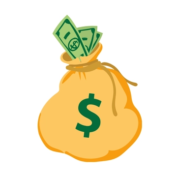 Free Bag of Money Clipart to Edit Online