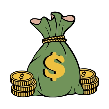 Free Cartoon Money Bag Clipart to Edit Online