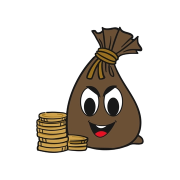 Free Cute Money Bag Clipart to Edit Online