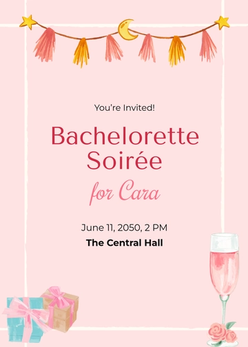Free Custom Bachelorette Invitation Template to Edit Online