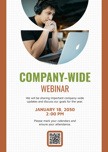 Free Webinar Meeting Invitation Template to Edit Online