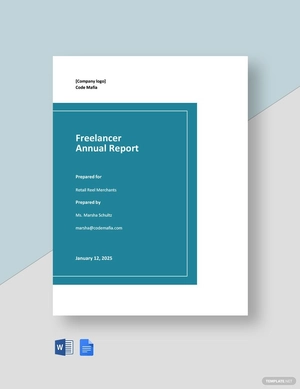 Freelancer Annual Report Template Freelancer Annual Report Template