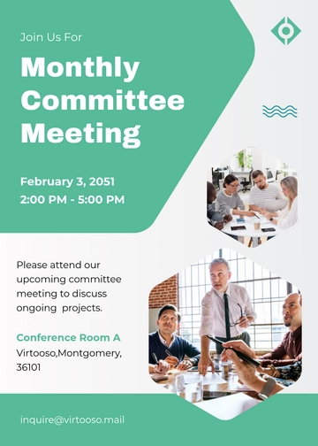 Free Committee Meeting Invitation Template to Edit Online